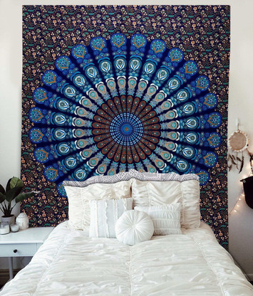 Twin Mandala Tapestry Cotton Wall Hanging Home Decor Bedspreads Beach Throw 