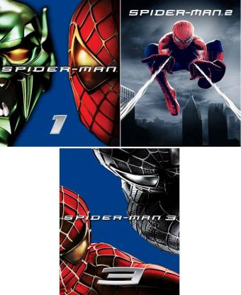 Spider-Man - 1 , 2 , 3 (3 movies) dual audio Hindi & English clear voice &  print