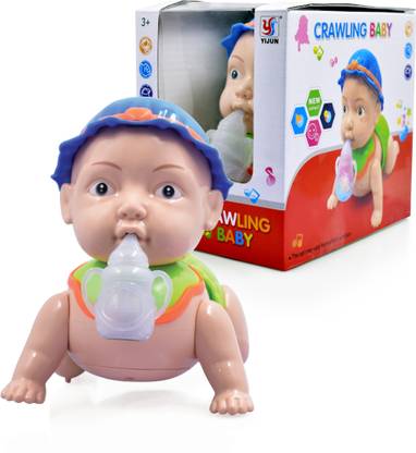 Backgammon Crawling Baby Toy With 3d Light And Music Battery Operated Running And Weeping Attractive Naughty Toy For Kids Crawling Baby Toy With 3d Light And Music Battery Operated Running And