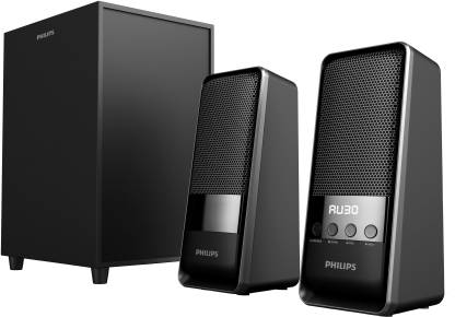 PHILIPS MMS2050/94 50 W Bluetooth Laptop/Desktop Speaker  (Black, 2.1 Channel)