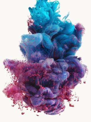 Artzfolio Motion Color Ink Drop Ink Swirling In Water D7 Peel & Stick Vinyl  Wall Sticker 28inch x  ( x ) 28 cm Self Adhesive  Sticker Price in India - Buy