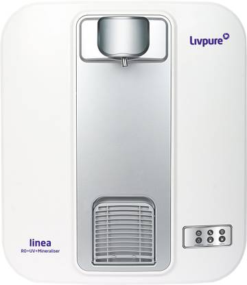 LIVPURE Linea 5 L RO + UV + Mineraliser Water Purifier  (White)
