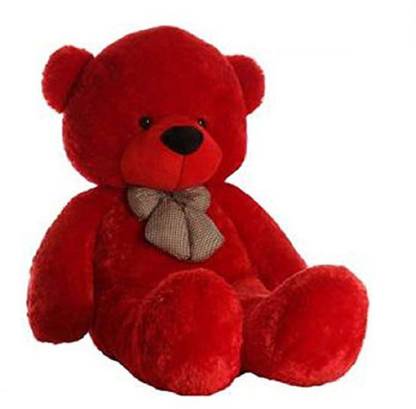Om Jawala Enterprises Furr Fabric Red Big Teddy Bear Size 4 5 Ft 137 16 Cm Furr Fabric Red Big Teddy Bear Size 4 5 Ft Shop For Om Jawala Enterprises Products In India Flipkart Com
