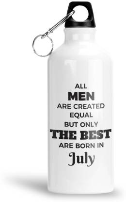 Furnish Fantasy All Men are Equal - Best are Born in July Aluminium - Best Birthday Gift (0109) 600 ml Sipper