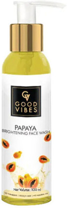 good vibes papaya brightening face wash