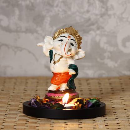 eCraftIndia Colorful Lord Ganesha Dancing Avatar Decorative with Wooden Base, Fragranced Petals and Tealight Decorative Showpiece cm Price in India - Buy eCraftIndia Colorful Lord Ganesha Dancing Avatar Decorative with eCraftIndia Colorful Lord Ganesha Dancing Avatar Decorative with Wooden Base, Fragranced Petals and Tealight Decorative Showpiece cm Price in India - Buy eCraftIndia Colorful Lord Ganesha Dancing Avatar Decorative with