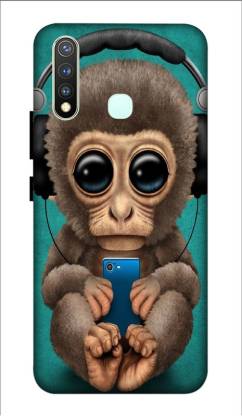 LUCKY  Back Cover for VIVO U3 ( BABY, MONKEY WALLPAPER) PRINTED  BACK COVER - LUCKY  : 