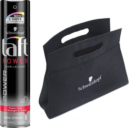 Schwarzkopf Taft Power Hair Lacquer Mega Strong 5 With Bag Hair Spray -  Price in India, Buy Schwarzkopf Taft Power Hair Lacquer Mega Strong 5 With  Bag Hair Spray Online In India,