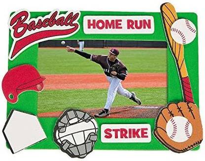 Oriental Trading Company Baseball Foam Picture Frame Kit ...