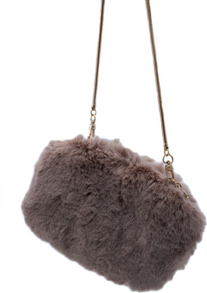 fur handbag