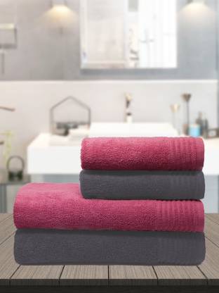 TRIDENT Cotton 380 GSM Bath Towel Set