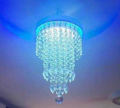 Excesivo Física realeza INDSMART INDSMART Big Glass Crystal Chandelier Fixture Pendant Ceiling  Light Lamp for Living Room ( Width: 9", 1 LED Light: Blue} Chandelier  Ceiling Lamp Price in India - Buy INDSMART INDSMART Big