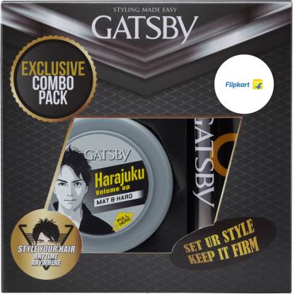 GATSBY Hair Styling Wax Mat & Hard 75g with Set & Keep Hair Spray Extreme  Hold 66ml Price in India - Buy GATSBY Hair Styling Wax Mat & Hard 75g with  Set