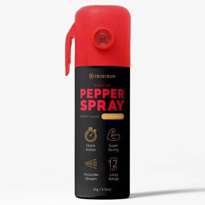 Trustrow Ultra Strong Pepper Stream Spray 60 Ml Protection And Self Defence For Women Men And Girls Pepper Stream Spray Price In India Buy Trustrow Ultra Strong Pepper Stream Spray