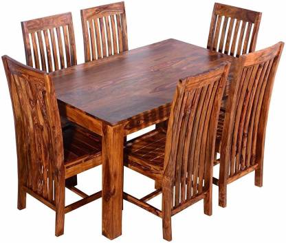 Suncrown Furniture Sheesham Wood Dining, Real Wood Kitchen Table And Chairs