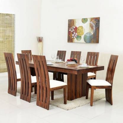 Suncrown Furniture Sheesham Wood Dining, Z Chairs Dining Set Of 8