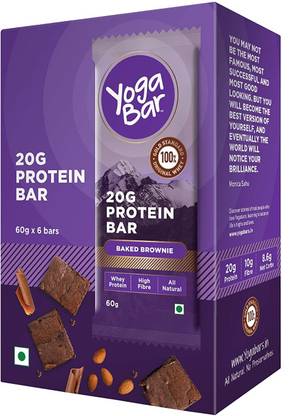 Yogabar Whey Protein Bar Baked Brownie Pure Whey Nutrition Bar For Gym Weight Loss Protein Bars Price In India Buy Yogabar Whey Protein Bar Baked Brownie