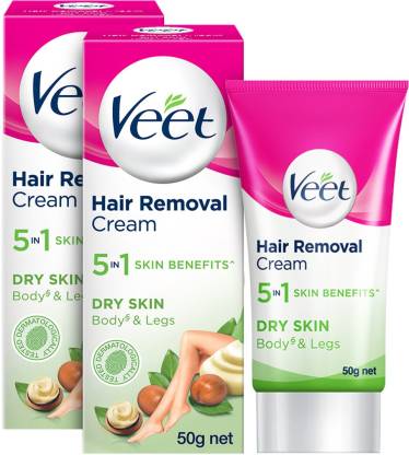 Veet Silk and Fresh Dry Hair Removal Cream 50g Pack of 2 Cream - Price in  India, Buy Veet Silk and Fresh Dry Hair Removal Cream 50g Pack of 2 Cream  Online