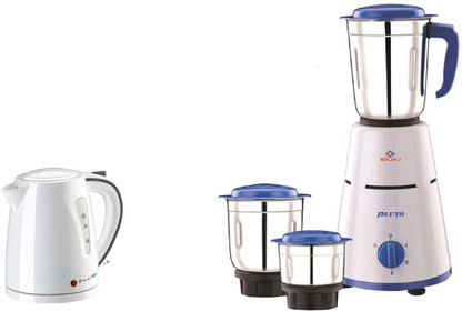 bajaj pluto 500 watt 3 jar mixer grinder