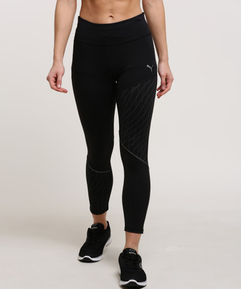 PUMA Printed Women Black Tights 