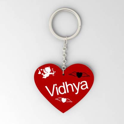 Gifts Zone - Vidhya Name Beautiful Heart Shape Plastic Keychain Best Gifts  for Your Special One - MGZ-364 Key Chain Price in India - Buy Gifts Zone - Vidhya  Name Beautiful Heart