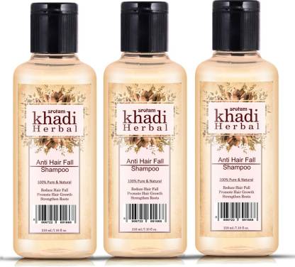 Srotam Khadi Herbal Anti Hair Fall Shampoo with Natural Ingredients (Reduce Hair  Fall) (Pack of 3) - Price in India, Buy Srotam Khadi Herbal Anti Hair Fall  Shampoo with Natural Ingredients (Reduce
