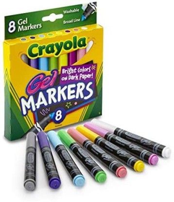 Assorted Colors 5 Count Art Supplies Crayola Gel Crayons 