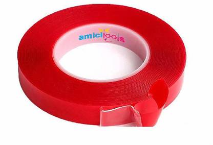 Amicitools Double Sided Transparent Adhesive Tape Heavy Duty Glue Weatherproof Single Piece 10mm 3 M Double Sided Tape Price In India Buy Amicitools Double Sided Transparent Adhesive Tape Heavy Duty Glue Weatherproof Single