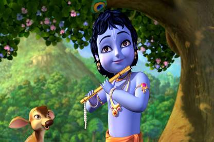 Little Krishna Cartoon Poster |Cartoon | Brave Warrior |Poster for Kids Room/Study Room | Wall Sticker Poster | Self Adhesive Wall Sticker Paper Poster Paper Print - Animation & Cartoons posters in Little Krishna Cartoon Poster |Cartoon | Brave Warrior |Poster for Kids Room/Study Room | Wall Sticker Poster | Self Adhesive Wall Sticker Paper Poster Paper Print - Animation & Cartoons posters in