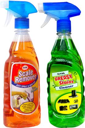 Saya Combo Pack Of Scale Remover And Greasy Stains Cleaner Spray For Oven Gas Stove Chimney Cleaner Window Grill Kitchen Cleaner And Degreaser Stain Remover Price In India Buy Saya