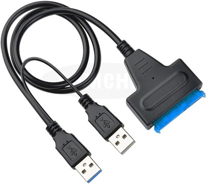 SATA to USB 3.0 Adapter Cable for 2.5/3.5 Inch HDD and SSD Not Provide 12V/2A Power VCOM USB to SATA Adapter 3.5 Inch SATA III Hard Drive Adapter Cable Support UASP 
