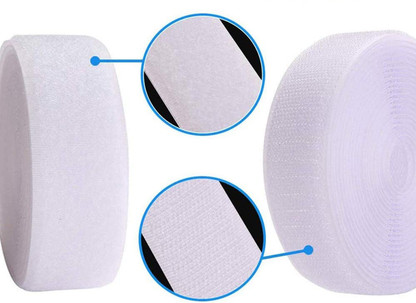 di lunghezza larghezza 20 mm Hook & Loop tape/roll  entrambe incluse accessori di abbigliamento cucito Magic Tape Black non adesiva 10 m metri  Sew on 