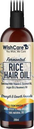WishCare Fermented Rice Hair Oil - With Deep Root Hair Applicator- Increases Strength & Promotes Growth - NO Mineral Oil, Silicones & Synthetic Fragrance Hair Oil - Price in India, Buy WishCare WishCare Fermented Rice Hair Oil - With Deep Root Hair Applicator- Increases Strength & Promotes Growth - NO Mineral Oil, Silicones & Synthetic Fragrance Hair Oil - Price in India, Buy WishCare
