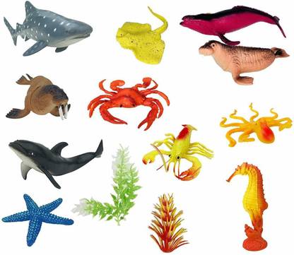 Neel Water World Aquatic Animals Fish Toys Set for Kids - Pack of 13 -  Water World Aquatic Animals Fish Toys Set for Kids - Pack of 13 . Buy Animal  toys