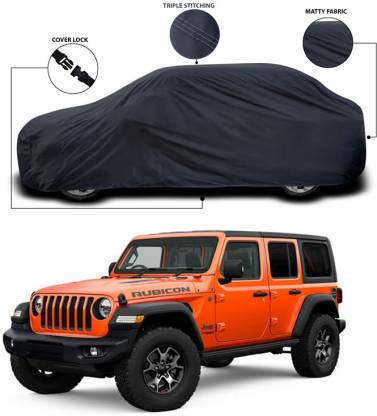 SEBONGO Car Cover For Jeep Wrangler (Without Mirror Pockets) Price in India  - Buy SEBONGO Car Cover For Jeep Wrangler (Without Mirror Pockets) online  at 