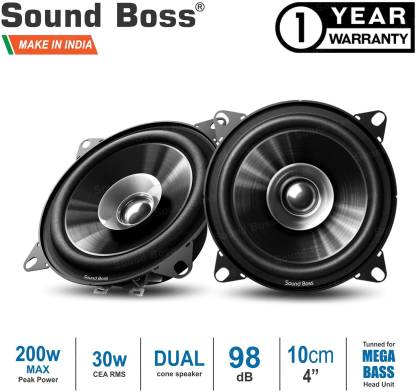 Sound Boss Dashboard 4" Dual Performance Auditor 200W MAX B1015 Coaxial Car Speaker