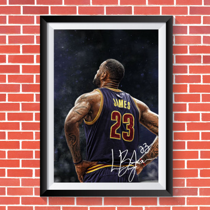 lebron james poster
