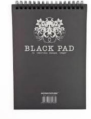 A4 Drawing Black Paper Pad A4 Drawing 40 Black Sheets Pad Kids Create 
