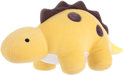 yellow stuffed dinosaur
