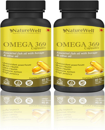 Naturewell Organics Omega 369 Fish Oil 1000mg Capsule for Men \u0026 for Women  with Omega Supplement (2) Price in India - Buy Naturewell Organics Omega  369 Fish Oil 1000mg Capsule for Men