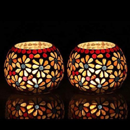 Suitable for use with pillar and tealight candles Prodbuy Home SINGLE 10cm Mirrored Glass Glitter Bee Candle Plate Coaster 