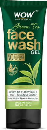 wow green tea face wash