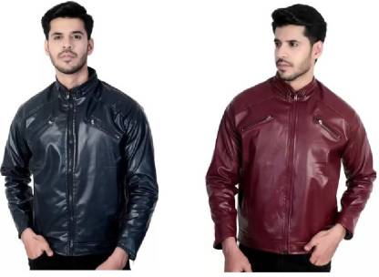 Men Leather Jacket Price in India - Buy Men Leather Jacket online at ...