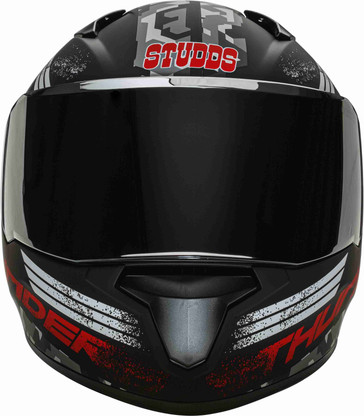 FACE WITH MIRROR VISOR Motorbike Helmet 