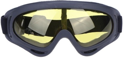 UV400 Windproof X400 Goggles Motorcycle Glasses For Outdoor Riding Yellow 
