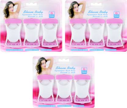 ECOBELL Women's Set of 18 Hair Removal For Shaving Blades Safety Razor  Pivoting Head For Bikini Legs Hand Body Armpit Painless Non Irritating Body  Hair Remover Strips - Price in India, Buy
