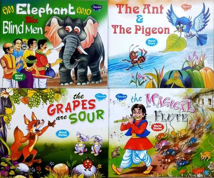 Combo Of 4 Story Books By Sawan (An Elephant And Six Blind Men, The Ant And The Pigeon, The Magical Flute, The Grapes Are Sour): Buy Combo Of 4 Story Books By Combo Of 4 Story Books By Sawan (An Elephant And Six Blind Men, The Ant And The Pigeon, The Magical Flute, The Grapes Are Sour): Buy Combo Of 4 Story Books By