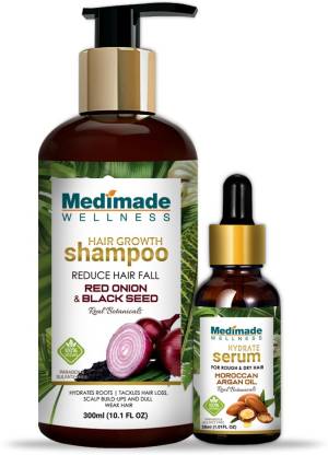 Medimade Red Onion Shampoo+Hair Growth Serum
