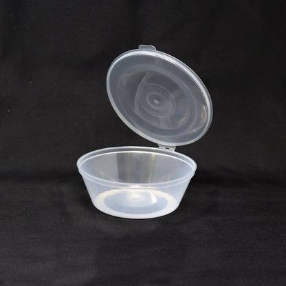 K D Enterprises Disposable Clear Plastic Round Food Container Cups Storage Box 50 Ml Grocery In India K D Enterprises Disposable Clear, Round Plastic Food Storage Containers