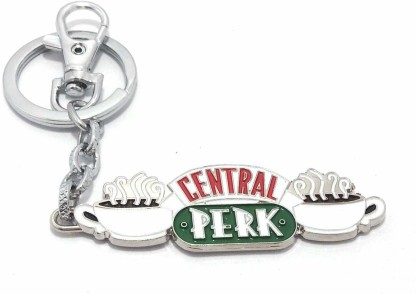 TV Series Friends Central Perk Keychain Metal Key Ring Rachel Joey Key Chain NEW 